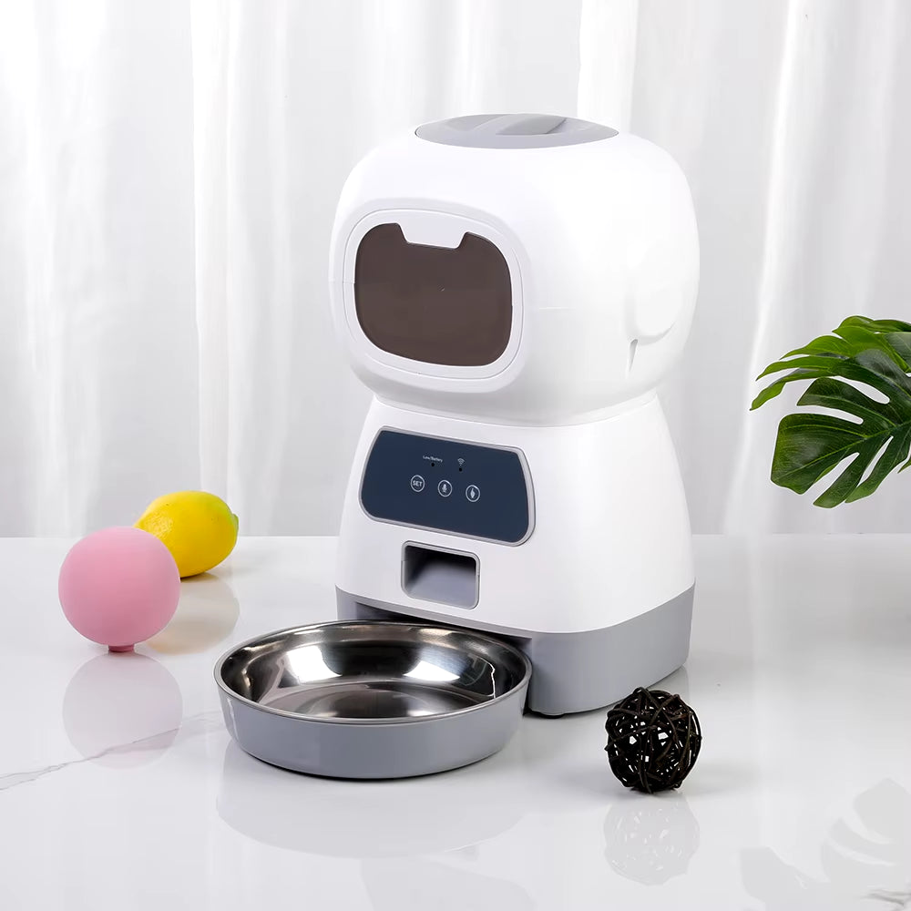 3.5L Automatic Pet Feeder Wifi APP Smart Timed Dosing Feeder Cat Dog Food Dispenser 2L Auto Drink Fountain Water Feeder Cat Bowl