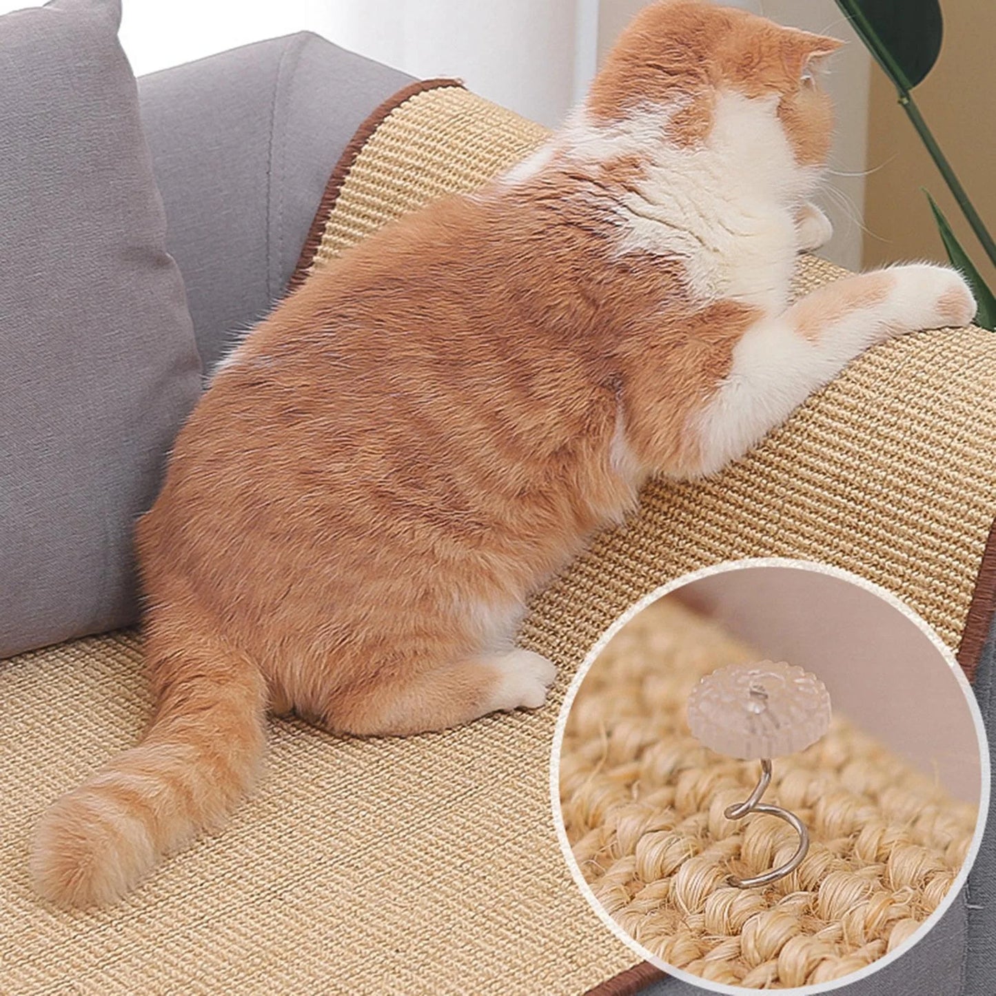 Cat Scratching Pad Eco-Friendly Sisal Mat with Cat Scratcher