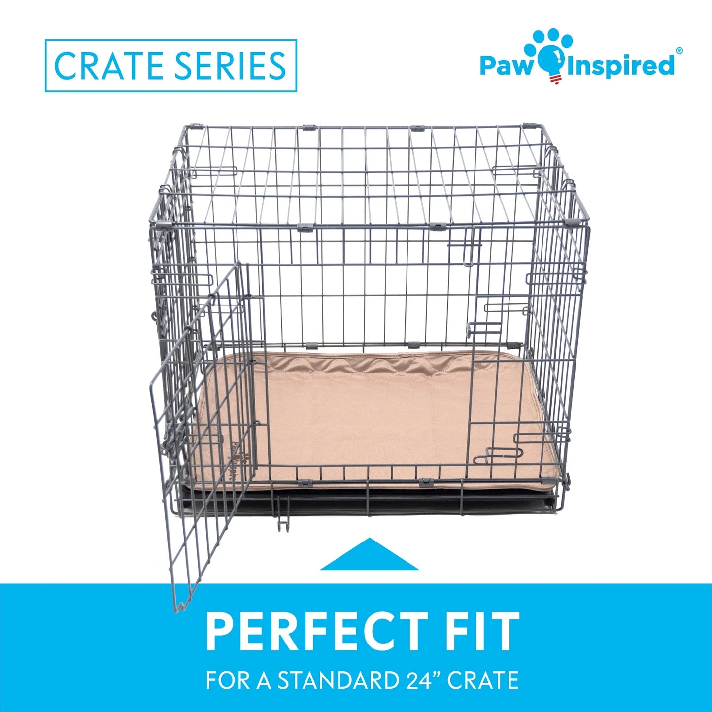 2Ct Dog Crate Pads Mats Size 35X22” for Use with 36” Kennel and Crate | Washable Waterproof Dog Pee Pads