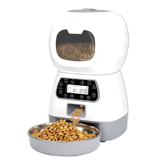 3.5L Automatic Pet Feeder Wifi APP Smart Timed Dosing Feeder Cat Dog Food Dispenser 2L Auto Drink Fountain Water Feeder Cat Bowl